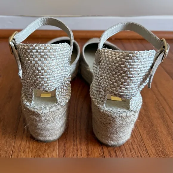 Vidorreta Women's Natural Espadrilles Textile Fibers Beige wedge Sandals size39