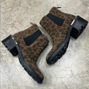 Vince Camuto Brown and Black Ankle Boots with Chelsea Style
