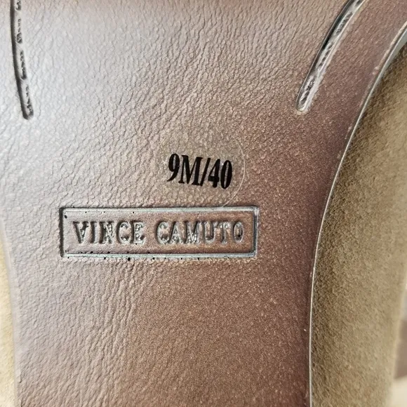 Vince Camuto FRETZIA Perforated Suede/Leather Western Ankle Boots Booties 9M NEW