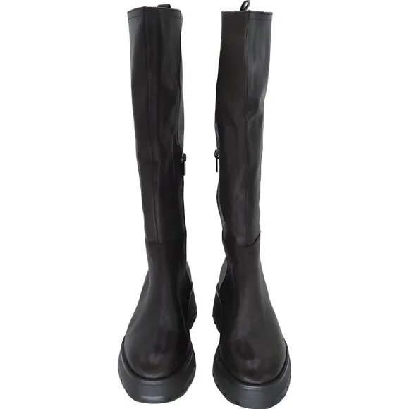 Vince Camuto Leather Over-The-Knee Boots with Side Zip - Size 8.5