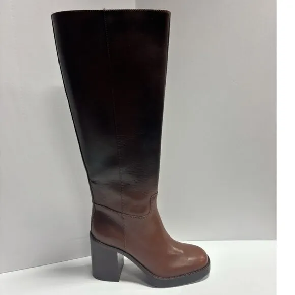 Vince Camuto Women’s Gibi2, Chocolate Knee High Boots, Size 7M, Wide Calf