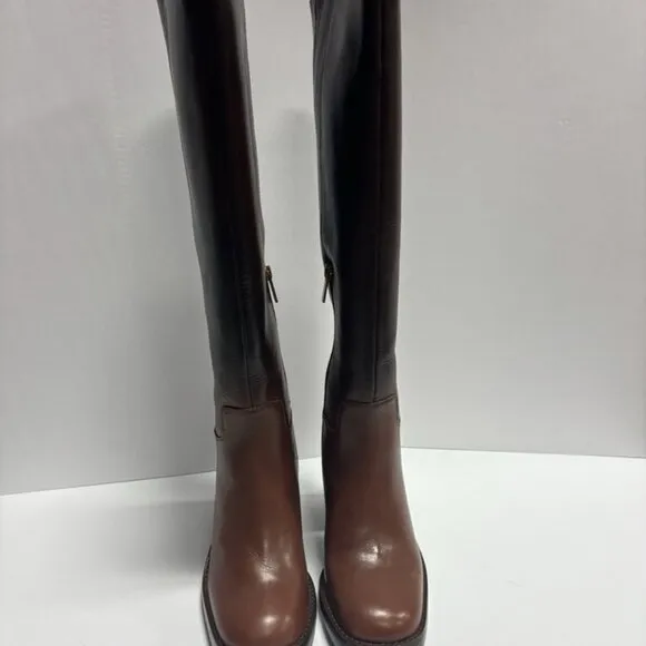 Vince Camuto Women’s Gibi2, Chocolate Knee High Boots, Size 7M, Wide Calf