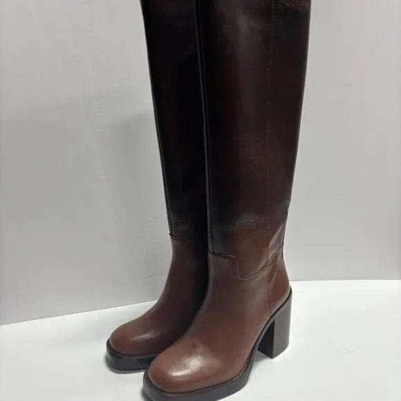 Vince Camuto Women’s Gibi2, Chocolate Knee High Boots, Size 7M, Wide Calf