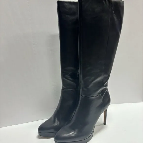 Vince Camuto Women’s Valeria, Black High Heel Boots, Size 10M, Wide Calf