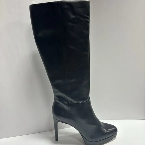 Vince Camuto Women’s Valeria, Black High Heel Boots, Size 10M, Wide Calf