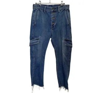 Vince Cargo Ankle Trouser Jeans Size 26 Button Fly 100% Cotton 22&quot; Inseam