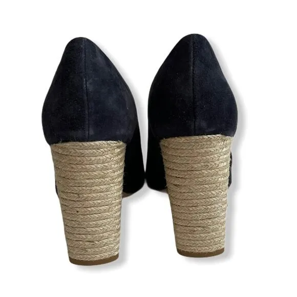 Vince Percey Coastal Blue Suede Wrap Sandals Size 9.5