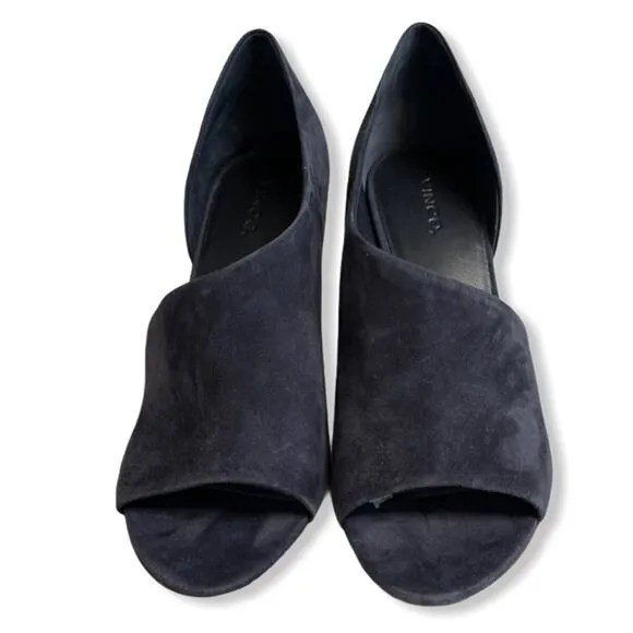 Vince Percey Coastal Blue Suede Wrap Sandals Size 9.5