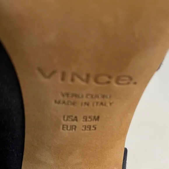 Vince Percey Coastal Blue Suede Wrap Sandals Size 9.5