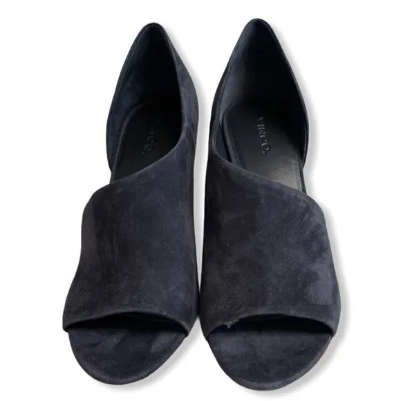 Vince Percey Coastal Blue Suede Wrap Sandals Size 9.5