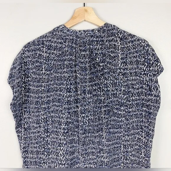 VINCE Silk Shift Static Print Tunic Dress With Pockets Size M