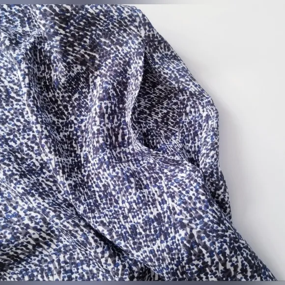 VINCE Silk Shift Static Print Tunic Dress With Pockets Size M