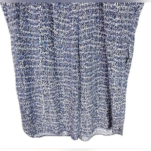 VINCE Silk Shift Static Print Tunic Dress With Pockets Size M