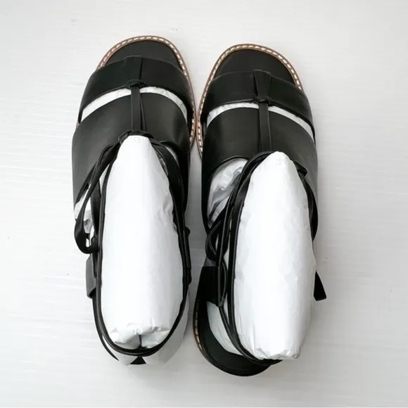 Vince womens black ankle wrap forester sandal size 7M
