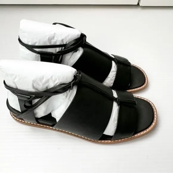 Vince womens black ankle wrap forester sandal size 7M