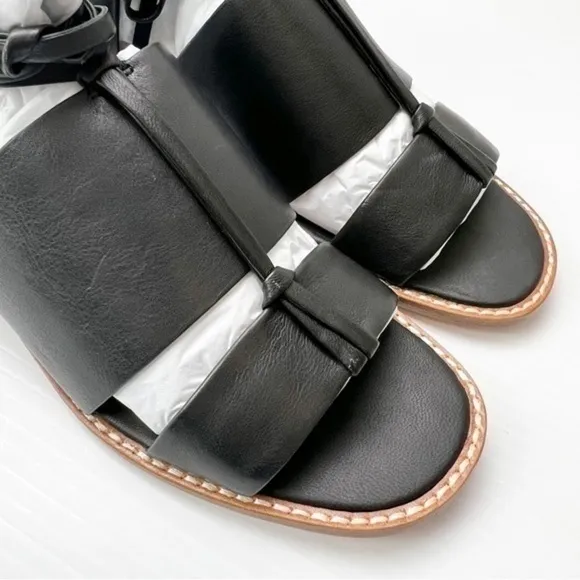 Vince womens black ankle wrap forester sandal size 7M