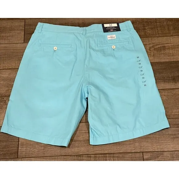 Vineyard Vines Club Shorts Mens Size 33 Classic Fit Flats Blue 9&quot; BRAND NEW