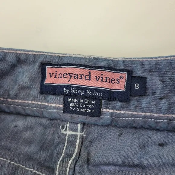 Vineyard Vines Frayed Edge Tie Dye Muni Skirt Sz 8 Like New