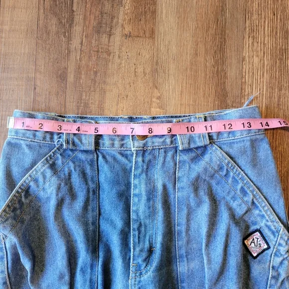 Vintage 90s AJ's Jeanswear High Rise Straight Leg Cargo Denim Jeans