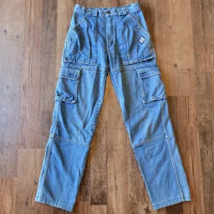 Vintage 90s AJ's Jeanswear High Rise Straight Leg Cargo Denim Jeans