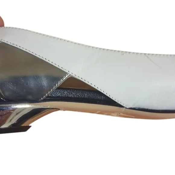 Vintage Amalfi Black and White Leather Flat Women's size 7