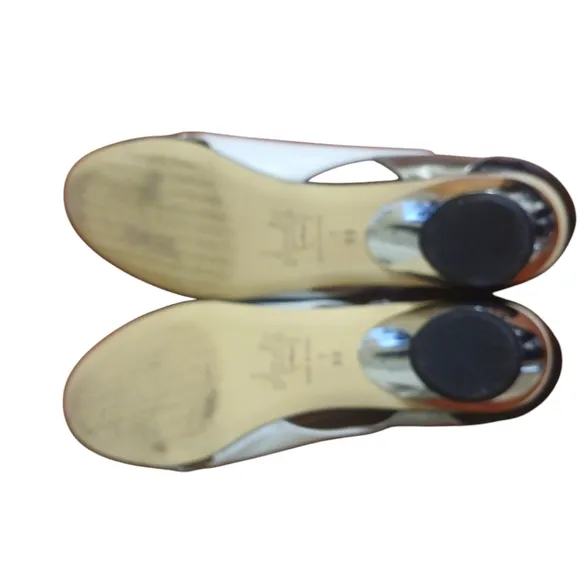 Vintage Amalfi Black and White Leather Flat Women's size 7