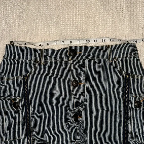 Vintage Japanese Striped Denim Skort