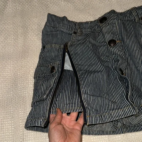 Vintage Japanese Striped Denim Skort
