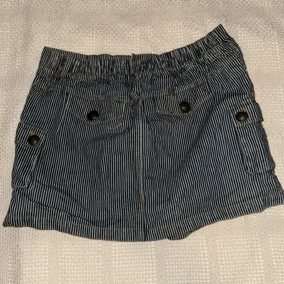Vintage Japanese Striped Denim Skort