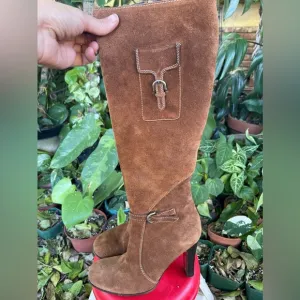Vintage Juicy couture suede brown boots