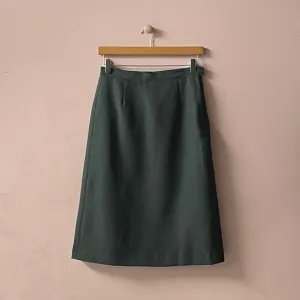 Vintage Patriot by Weintraub Bros. Dark Green A-Line Midi Skirt