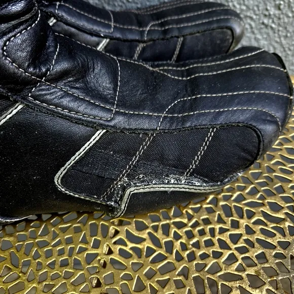 Vintage Y2K DIESEL Porrima Black Leather Knee-High Moto Boots 9