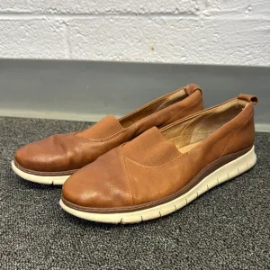 Vionic Brown Loafers Slip-Ons with Smooth Leather and Comfortable Fit