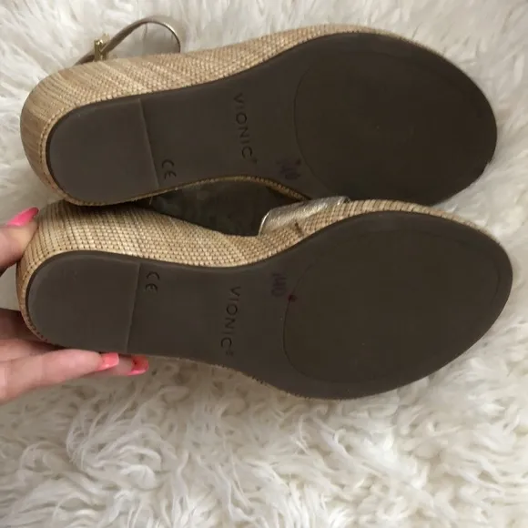 VIONIC Marina Ankle Strap Wedge Sandals