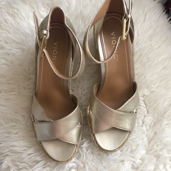 VIONIC Marina Ankle Strap Wedge Sandals