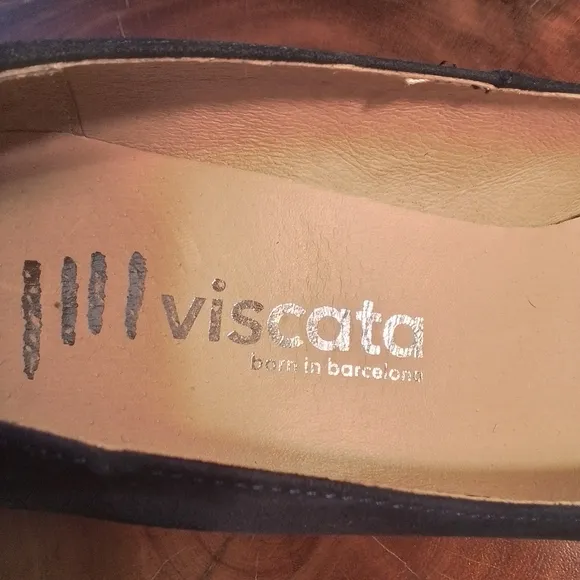 Viscata Limited Edition Blue Suede Espadrille Medium Wedge Shoes - 41/10 US