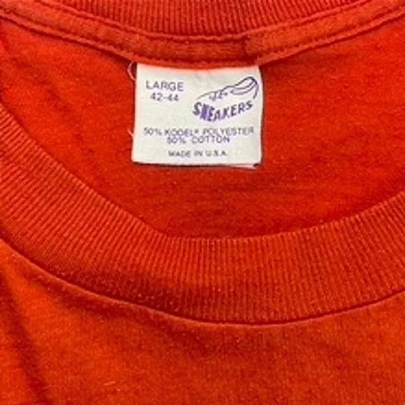 VTG 80s SNEAKERS Tag Single Stitch Trail Dust T-Shirt (L)‎ Western Cowboy USA