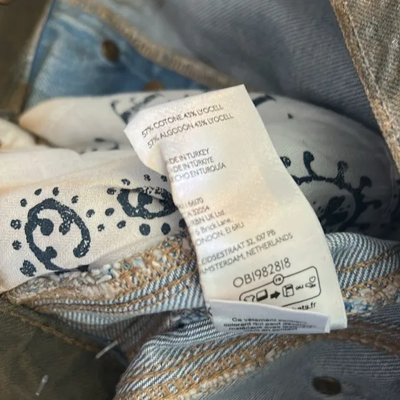 We The Free 31 Jeans Good Luck Coated High Waist Ankle Barrel in New Moon brown