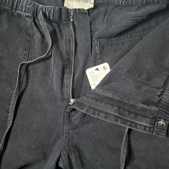 We the Free Black Womens Boho-chic Low-rise Jeans Size XL