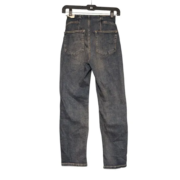 We The Free CRVY Dream State High Rise Straight Leg Jeans, Flashback Blue NWT