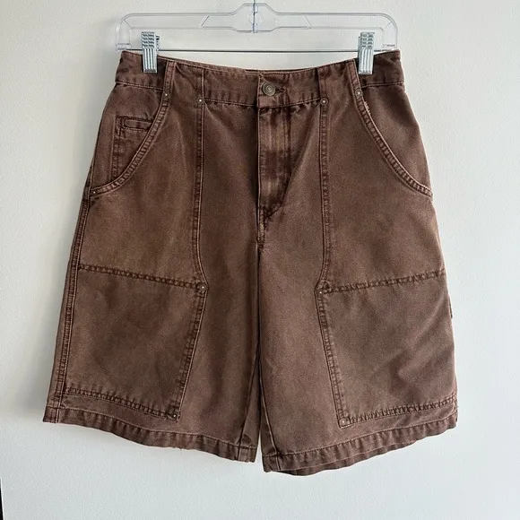 We The Free Extreme Measures Barrel Shorts Brown NWOT