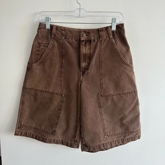 We The Free Extreme Measures Barrel Shorts Brown NWOT