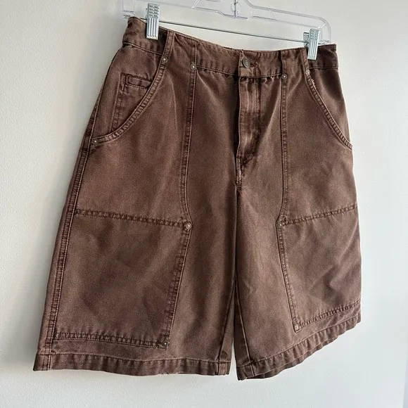 We The Free Extreme Measures Barrel Shorts Brown NWOT