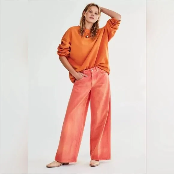 We The Free Waterfalls Baggy Wide Leg size Size 26 S