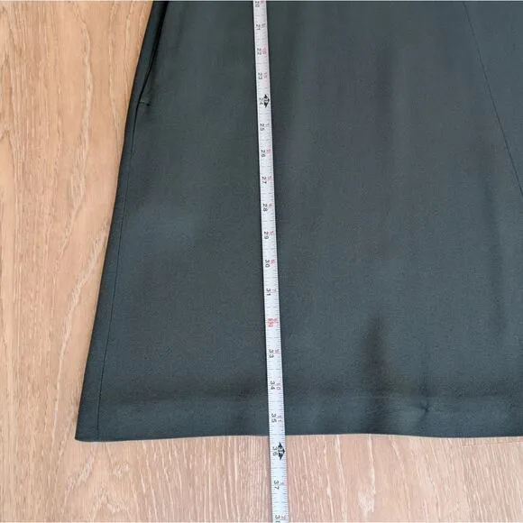 Weekend MaxMara Green Knee-length A-line Shift 3/4 Sleeves Dress, size 4