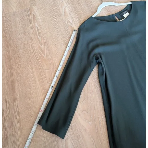 Weekend MaxMara Green Knee-length A-line Shift 3/4 Sleeves Dress, size 4