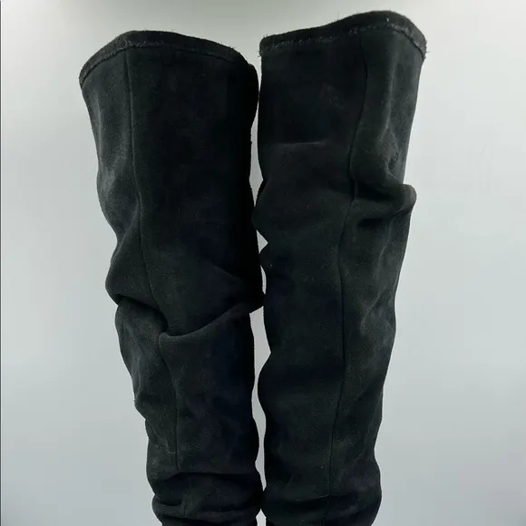WHISTLES LONDON Leather Suede Knee High Boots