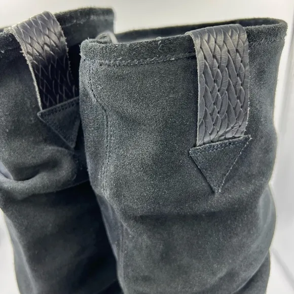 WHISTLES LONDON Leather Suede Knee High Boots