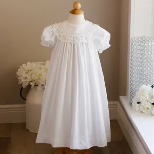 White Flower Girl Dress Boutique Battenberg Lace Collar Special Occasion NWT