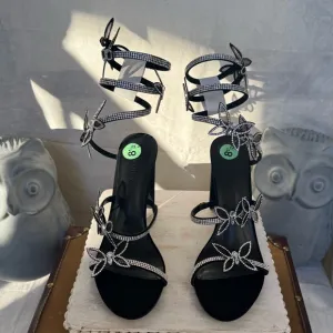 Wild Diva Lounge Butterfly Wrap Sandals - 8.5